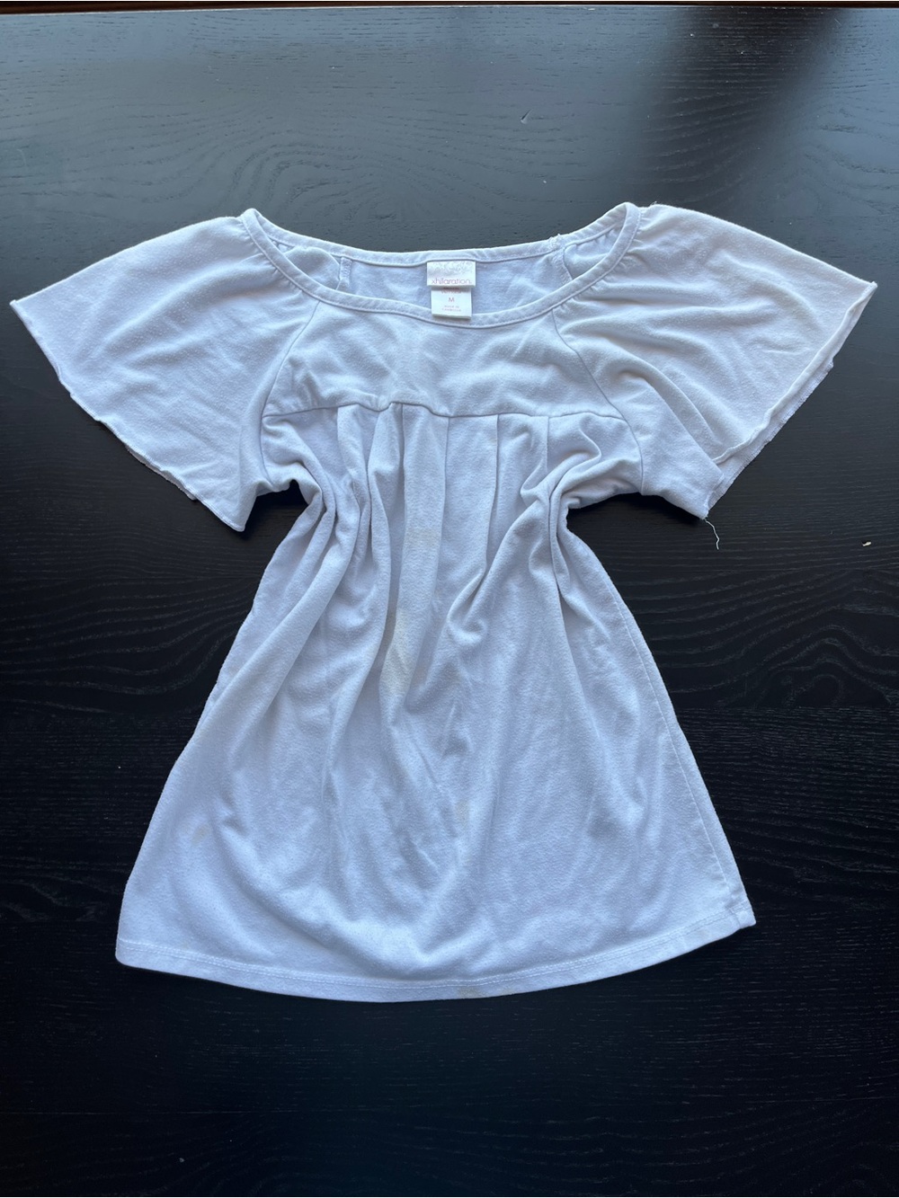 Super Cute Xhilaration White Boho Flutter Sleeve Top